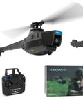RC Helicopter With Wide Angle Camera For Beginners 2.4G 4CH Easy No Fuss One Button Takeoff And Landing For Teens And Adults box and remote