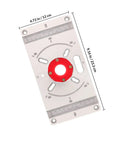 Router Base Plate For Trimming Machine And Engraving Tools, Aluminum Router Sled For Woodworking with inch and cm scale