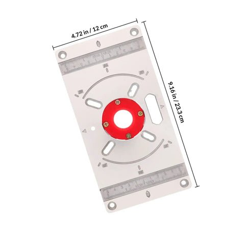 Router Base Plate For Trimming Machine And Engraving Tools, Aluminum Router Sled For Woodworking with inch and cm scale