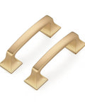 10 Pack Solid 3 Inch Square Foot Arch Cabinet Pulls In Champagne Bronze For Kitchen Cabinets And Drawers Durable Zinc Alloy