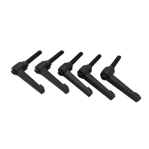 Heavy Duty Handle For SBR Bearing Block M6 X 12mm Rod, Fully Supported Linear Rail Guide And Linear Shaft Slide Ball Bearing Block in black