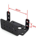 Elechawk black metal pan-tilt servo mount bracket for MG996R/S3003 steering gear robot car boat