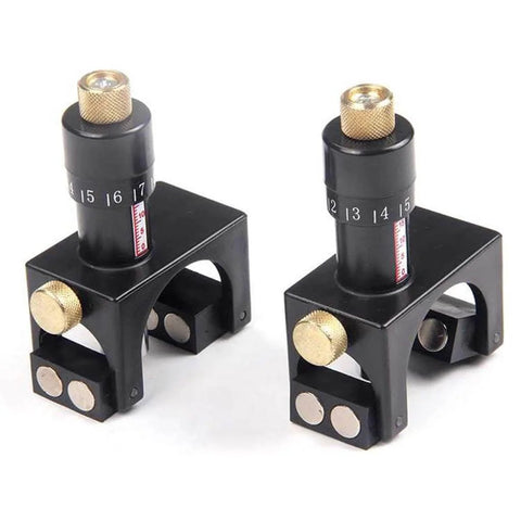Magnetic Two Piece Planer Setting Gauge And Cutter Calibrator, A Pro Level Jig That Fits All Planers, Jointers, And Combo Planer Thicknessers