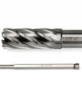 Hardcore Weldon Shank Annular Cutter For Magnetic Drills And Mill Presses High Speed Steel Hole Saw 7/8" diameter with leader pin.