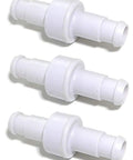 3 white plastic pool hose swivels, Pool Cleaner Feed Hose Swivel Replacement 3 Pack Fits Pentair Legend Letro Platinum And Kreepy Krauly Cleaners, No Drama Install, Works With JV105 LL105 LL105PM LL105PMT, Durable Fit.