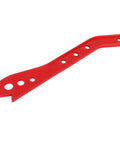 Durable Heavy Duty Table Saw Push Stick And Ergonomic Woodworking Safety Block made of red ABS, 16.5 inches long for safe woodcutting.