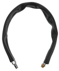 Top Shelf 60cm Black Rubber Plastic Air Inlet Hose Pipe Compatible With Tire Grinding Machines Quick Swap Connection For Safe Stable Airflow Supply Tube Reduces Downtime During Nasty Patching Or Grinding Jobs Shop Ready Gear, black hose with metal fittings