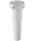 One And A Quarter Inch By Six Inch Extension Tube Slip Joint For Sinks And Bathrooms Durable White Plastic Plumbing Fitting With Nuts And Washers Included Easy Install Replacement Or Upgrade