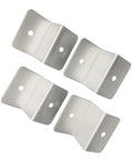 Four Z Bracket Solar Panel Mounting Kit For RV And Boat Roofs Off Grid Ready With Nuts And Bolts 4 Mounts Heavy Duty Stainless Steel Hardware