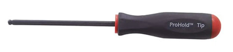 9 Piece Balldriver Screwdriver Set With ProHold Tip And ProGuard Finish single screwdriver with black handle and red accents