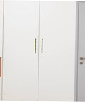 White cabinet with green Zinc Alloy Cabinet Pull Handles Two Pack Modern Decorative Drawer And Wardrobe Door Handles for kitchen