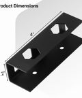 Top Rated Premium Heavy Duty Under Desk Laptop Mount Slick Stainless Steel Storage Shelf dimensions, 4" x 1.2", ideal for laptops.