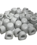 Door Stop Replacement Rubber Tip Pack Of 50 For Spring And Rigid Door Stops White Cushioned Bumper Tip Durable Floor Protector