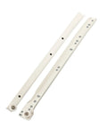 Full Extension Drawer Slides 16 Inch Thickened Rails With Quick Release Latches Tool Free Easy Install in white color