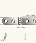 Diagram of 30 Piece Stainless Steel Folding Hinges 180 Degree Flip Cover Hinge Kit For Sewing Machine Cabinets And Cabinet Corners