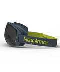 MX500 Safety Goggles With 23 Percent Gray Tint, Adjustable Cloth Strap, TruShield Anti Fog Coating For Clear Outdoor Vision