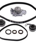 High Quality Timing Belt And Water Pump Kit For 2 Point 3 L Vehicles Produced In 1998 And 1999 Featuring Direct Fit Components To Restore Smooth Operation And Save Money While Repairing Your Ride Like A Pro Guy Would Fix. timing belt, water pump, idler pulleys and seals