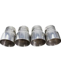 BMW Stainless Steel Exhaust Tips 4 Piece Direct Fit Set For M2 M3 M4 F87 F80 F82 F83 in polished finish