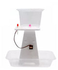 DIY Hydroelectric Power Generator Kit For Kids And Students - Hands-On Water Turbine Science Project shown assembled