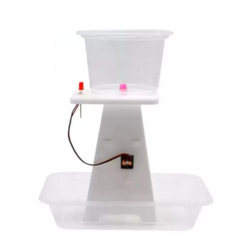 DIY Hydroelectric Power Generator Kit For Kids And Students - Hands-On Water Turbine Science Project shown assembled
