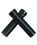 Ergonomic Bike Handlebar Grips With Lock On Aluminum Alloy Clamp in black for mountain road BMX cruiser with anti-slip rubber.