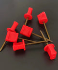 20Pack Archery Target Pins Heavy Duty Manganese Steel Nails With Plastic Heads On Black Background