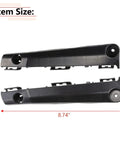 RLB-HILON front bumper bracket pair, black plastic, for Toyota Camry 2012–2014, 8.74 in long.