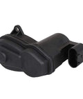 Premium Rear Parking Brake Actuator Motor Straight Bolt On Swap With Rock Tough Housing and Smooth Day One Operation No Headache Replacement Part 34216791420 compatible with BMW cars and SUVs, black sealed motor.