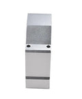 Heavy Duty Alloy Spindle Motor Bracket Clamp Sandblasted Fixing Base For CNC Router view from the side showing two mounting holes.