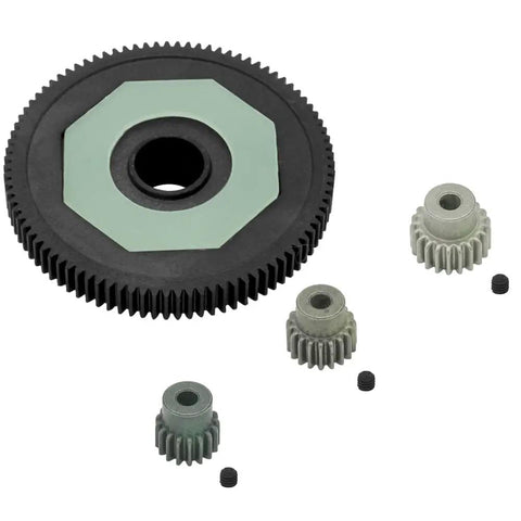 Beefy All Metal 48DP 91T Spur Gear Differential Kit With Slipper And 17T 19T 21T Pinions For 1/10 Arrma Senton 4x4 550