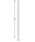 Diagram of 10 Foot 6 Gauge Forged Bronze Lighting Chain For Pendant Mounts And Chandeliers, Built Tough Heavy Duty Durable Link Chain