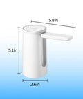 Foldable Water Dispenser for 5 Gallon Bottles With USB Charging and Auto Switch, Rechargeable Battery, One Touch Pump.