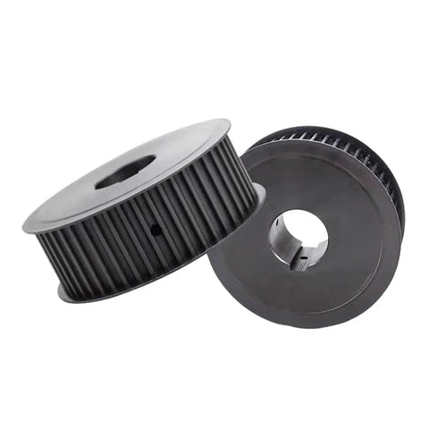 Heavy Duty Steel Timing Pulley With 25 Teeth For HTD 8M Belt System, showing 25 teeth design and 28mm bore for power transmission.