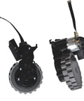 Beefed-Up Heavy-Duty Robot Vacuum Drive Wheel Assembly With Motor For ABIR X5 X6 X8 S6, reinforced axle, tool-free mount