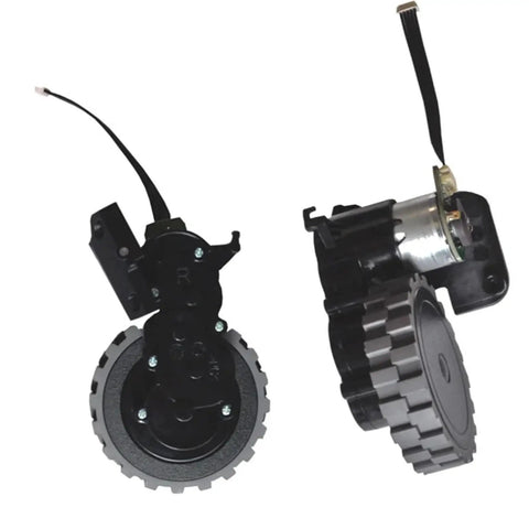 Beefed-Up Heavy-Duty Robot Vacuum Drive Wheel Assembly With Motor For ABIR X5 X6 X8 S6, reinforced axle, tool-free mount