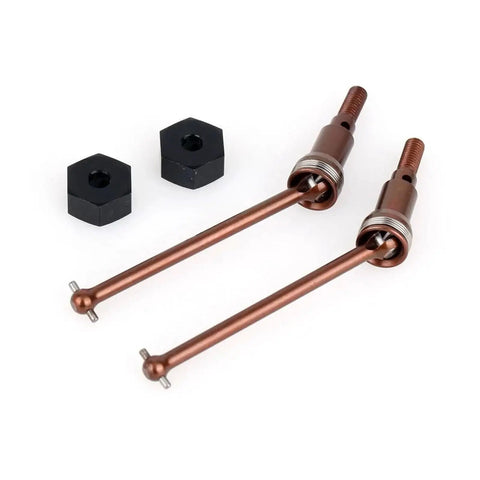Arrma RC Car Upgrade Drive Shafts And Wheel Hexes Set Hardened Steel Front And Rear For Granite Typhon Grom 1 14 1 18 Scale