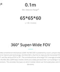 Specifications and features of Mid-360 LiDAR Sensor With 10 Cm Minimum Detection Range For Self-Driving Robots, Compact 3D LiDAR