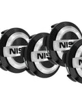 Nissan Wheel Center Caps 54mm 2.12 Inch Fit For Altima Rogue Murano Maxima Kicks Frontier Sentra ABS Hub Cover Set Of 4