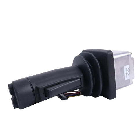 Heavy Duty Upright Joystick Controller 501882000 Compatible With Snorkel Ab38N Ab38E Boom Lifts side view showing ergonomic handle and connector.