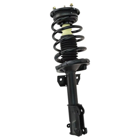 No Drama Straight Swap 16Pc Suspension Kit With Control Arm Ball Joint Tie Rod Sway Bar Link Shock Strut And Hub Assembly For 2010 Ford Mustang Smooth Ride Makeover, shock strut with spring.