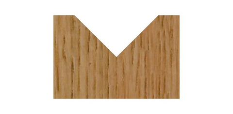 V shaped groove in wood from V Groove Router Bit 90 Degree Included Angle, 1/2 In Cutting Diameter, 1/4 In Point, 1/4 In Shank
