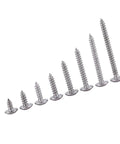 Assortment of 304 Stainless Steel Self Tapping Screws For Woodworking And Metal Projects, Flush Head For Tight Spaces