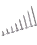M3 Self Tapping Screws Set, 200 Pieces, 304 Stainless Steel, Truss Head, Assortment Kit For Woodworking And Office Appliance Repair