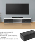 Slick Black Plastic Junction Box Cases For Circuit Boards With Secure Snap Lid Design. Tough Abs Material Electrical Enclosure Without Screws.
