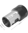 High-Performance C20 ER16 Collet Block Chuck Holder For Lathes And Milling Machines 16mm with hex grip and smooth surface.