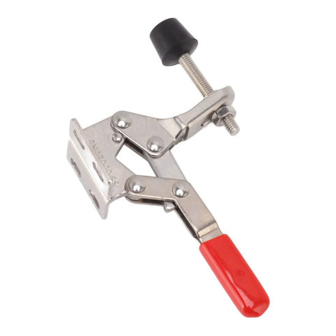 Toggle Clamp Latch for Woodworking and Welding, One Hand Operation, Stainless Steel Push Pull Lever Fastener with Plastic Handle