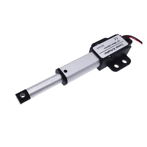 30mm Stroke DC 12V Micro Electric Linear Actuator, 150N Beast Mode Push Force, smooth push rod design for tight spaces.
