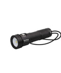 1300 Lumen Extra Wide Beam Dive Light For Scuba And Night Dives With Four Power Levels, 120 Degree Beam, Burn Times From 2 Hours To 20 Hours, Dope Waterproof Black Finish