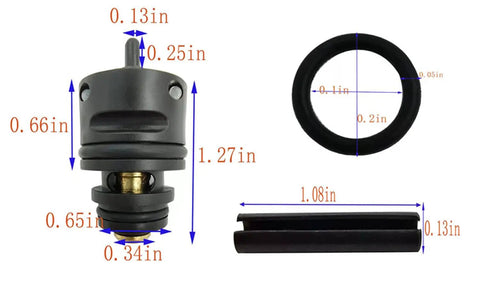 Overhaul Kit 910450 For FC350A FC350A FM350A FR350A Nailer Replacement Parts, dimensions and components view