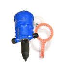 Water Powered Fertilizer Injector Dispenser Proportioner Auto Dosing Tool For Irrigation And Hydroponics, Adjustable 0.2 To 2 Percent, blue plastic dosing unit with tubes